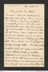 Nachlass Franz Steindachner, Brief von Georg Valle an Franz Steindachner (10.12.1909), Inv.Nr. 558.01, Seite 1